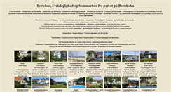 Desktop Screenshot of feriehus-bornholm.info