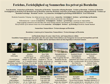 Tablet Screenshot of feriehus-bornholm.info